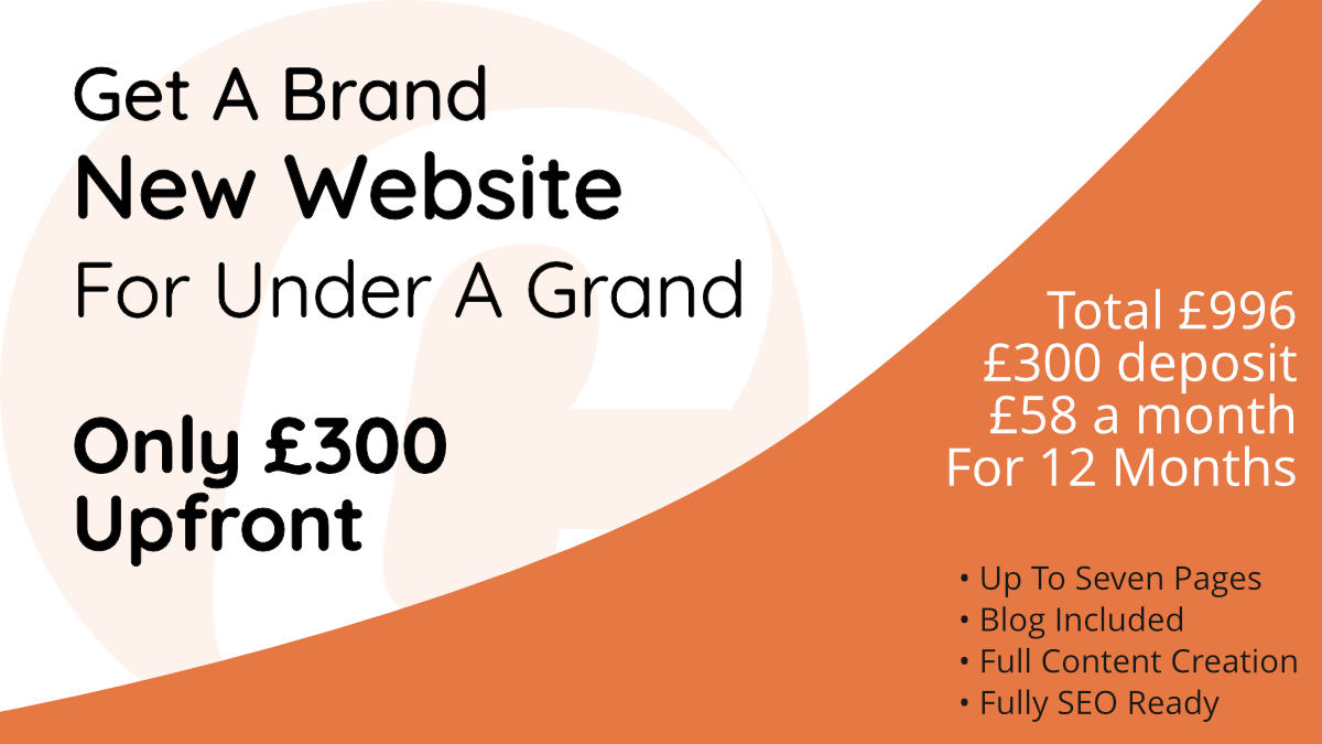 Get a new website for under a grand.