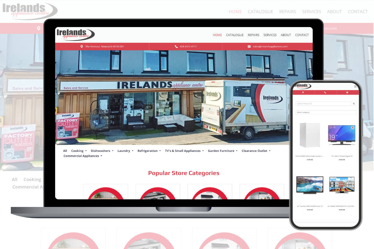 A Bespoke E-commerce Solution for a Leading NI Appliance Retailer