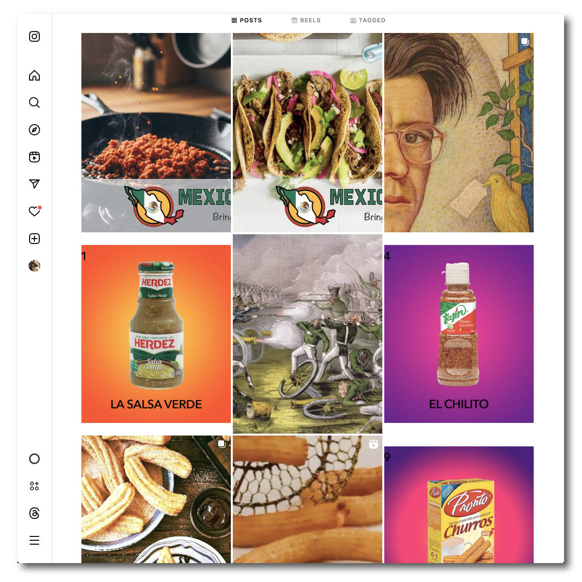A screenshot of a professional and engaging Instagram profile feed, illustrating a key part of our social media service.